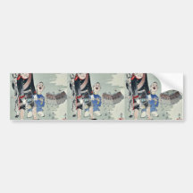 Japanischer Seemann mit Gewehr durch Kobayashi, Ki Auto Sticker