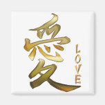 Japanisches KANJI Symbol für Liebe-Reihe Kühlschrankmagnet