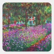 Jardin de Monet à l'autocollant de beaux-arts de G