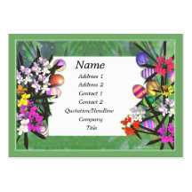 Jardin de Pâques - potelé Cartes De Visite Personnelles