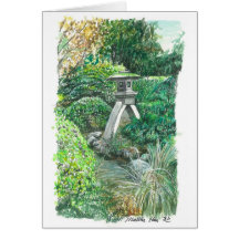 Jardin japonais carte de vœux