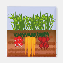 Jardin végétarien magnets pour réfrigérateur