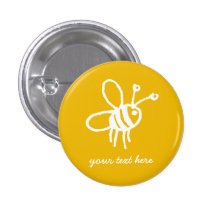Jaune d'abeille de miel badge