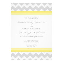 Jaune fait sur commande Chevron d'invitation de fê