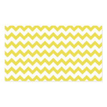 Jaune moderne élégant de motif de zigzag de Chevro Modèles De Cartes De Visite