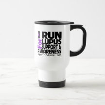 Je cours pour la conscience de lupus tasse à café