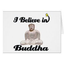 je crois en Bouddha Cartes De Vœux