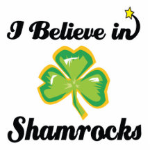 je crois en shamrocks découpage en acrylique