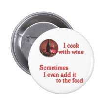 Je fais cuire avec du vin pin's