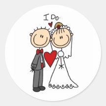 Je fais l'autocollant de cérémonie de mariage