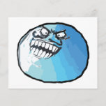 Je me suis trouvé visage Meme de rage Tract Personnalisé