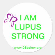 Je suis les autocollants forts de lupus