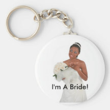 Je suis une jeune mariée ! Bouton Porte-clefs