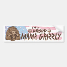 Je suis une maman fière Grizzly Adhésifs Pour Voiture