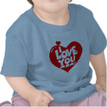 Je t'aime chemise de maman t-shirt