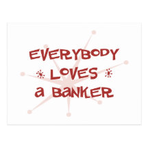 Jeder Lieben ein Banker Postkarten