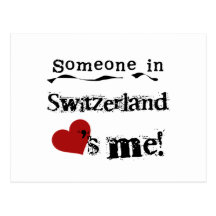 Jemand in die Schweiz-Lieben ich Postkarten