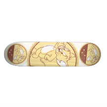 Jerry im Kreis Bedrucktes Skateboard