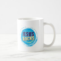 Jésus bascule 7 bleus et jaunes mugs