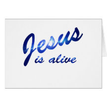 Jésus est électrique vivant de Bleu Cartes