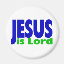 Jésus est seigneur aimant pour réfrigérateur