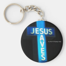 Jésus-sauve - customisé porte-clefs