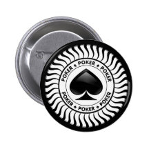 Jeton de poker de pelle pin's avec agrafe