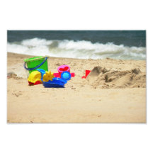 Jeu sur la plage photos sur toile