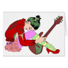 Jeune Grrrls Carte De Vœux