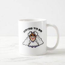 Jeune mariée à être mugs