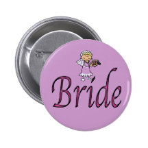 jeune mariée badges avec agrafe