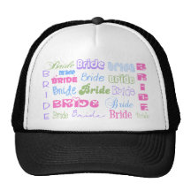 Jeune mariée de jeune mariée de jeune mariée casquette de camionneur