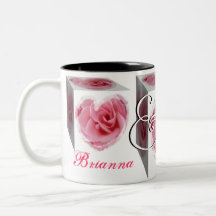 Jeune mariée de mariage et marié - présents de ros tasse