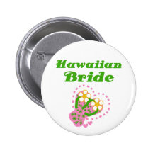 Jeune mariée hawaïenne pin's