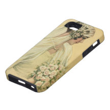 Jeune mariée victorienne vintage en portrait nupti coque iPhone 5 Case-Mate
