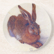 Jeunes lièvres par Albrecht Durer, art de Renaissa Dessous De Verres