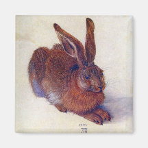 Jeunes lièvres par Albrecht Durer, art de Renaissa Aimant Pour Réfrigérateur