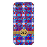 Jeweled Pattern Cross Design Cover For iPhone 5