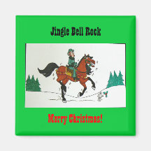 Jingle Bell-Felsen Kühlschrankmagnete