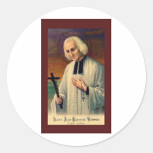 Johannes Vianney Runde Sticker
