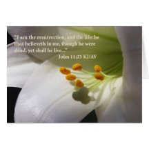John-11:25 Schrifts-Karte
