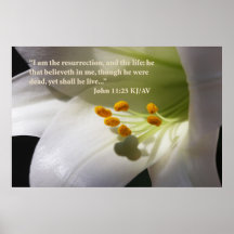 John-11:25 Schrifts-Plakat