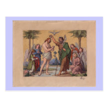 JOHN BAPTISANT JÉSUS CARTE POSTALE