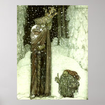 John Bauer die Prinzessin und die Schleppangel Posterdruck