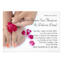 Joli salon fuchsia de pédicurie de rose de rose faire-parts