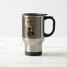 Jolie tasse cavalière de voyage de filles