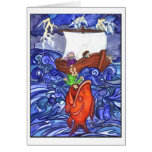 Jonas et les grands poissons carte de vœux