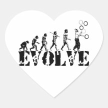 Jonglierender Jongleur jonglieren Evolutions-Sport Sticker
