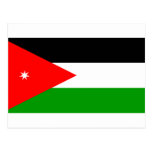 Jordanien-Flagge Postkarte