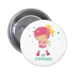 Joueur de base-ball et bouton personnalisés d'étoi badge avec épingle